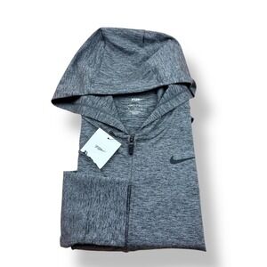 Nike Dri-FIT Mens Training Full Zip Hoodie Heather Gray Size M BQ2864032 NWT